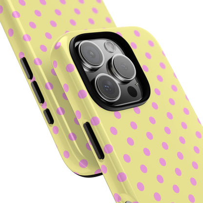 Yellow and Pink Polka Dots