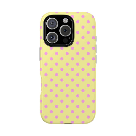 Yellow and Pink Polka Dots