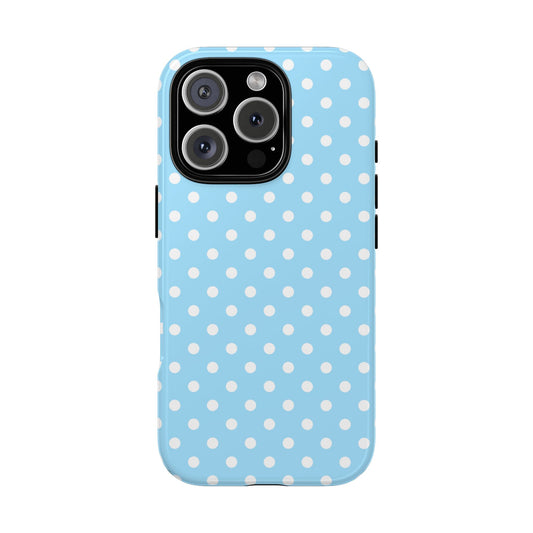 Baby Blue Polka Dots