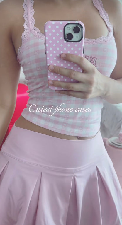 Baby Pink Polka Dots